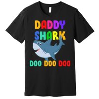 Colorful Daddy Shark Doo Doo Doo Premium T-Shirt