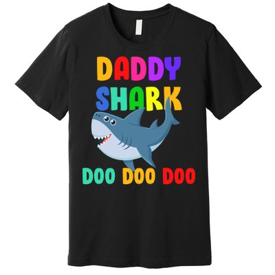 Colorful Daddy Shark Doo Doo Doo Premium T-Shirt