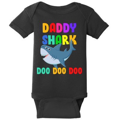 Colorful Daddy Shark Doo Doo Doo Baby Bodysuit