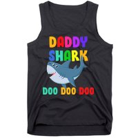 Colorful Daddy Shark Doo Doo Doo Tank Top