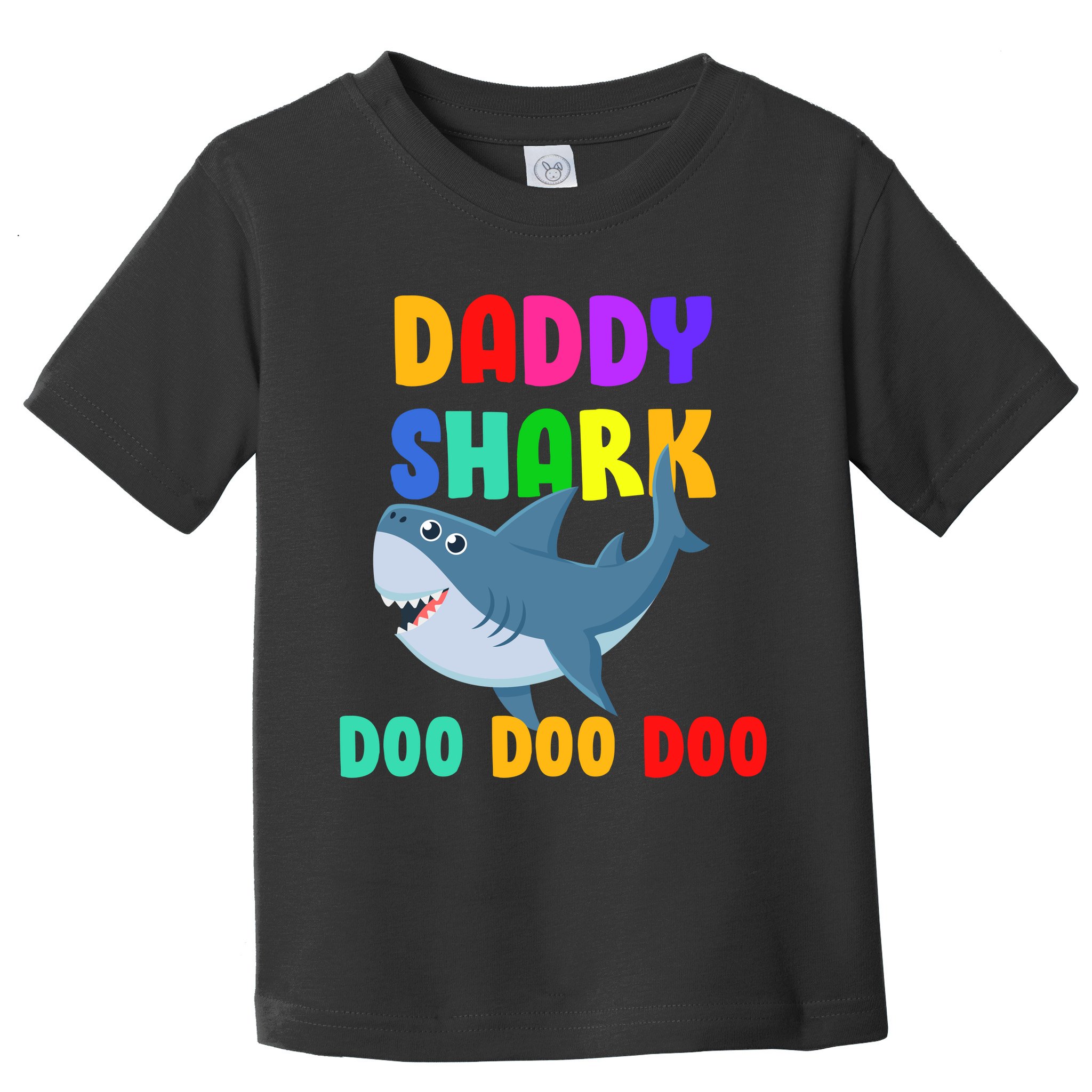 Colorful Daddy Shark Doo Doo Doo Toddler T-Shirt