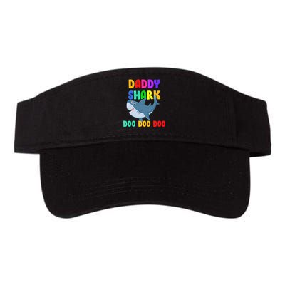 Colorful Daddy Shark Doo Doo Doo Valucap Bio-Washed Visor