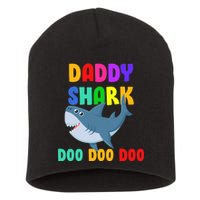 Colorful Daddy Shark Doo Doo Doo Short Acrylic Beanie