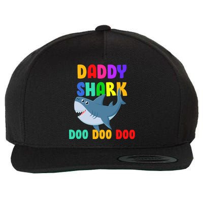 Colorful Daddy Shark Doo Doo Doo Wool Snapback Cap