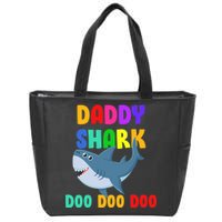 Colorful Daddy Shark Doo Doo Doo Zip Tote Bag