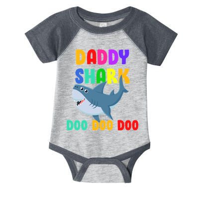 Colorful Daddy Shark Doo Doo Doo Infant Baby Jersey Bodysuit