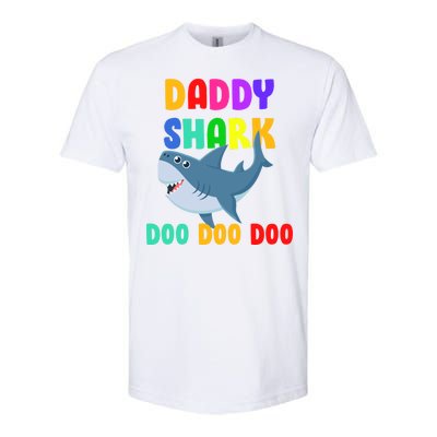 Colorful Daddy Shark Doo Doo Doo Softstyle CVC T-Shirt