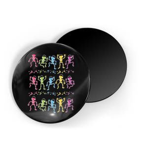 Colorful Dancing Skeletons Headphones Magnet