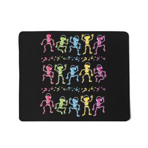 Colorful Dancing Skeletons Headphones Mousepad