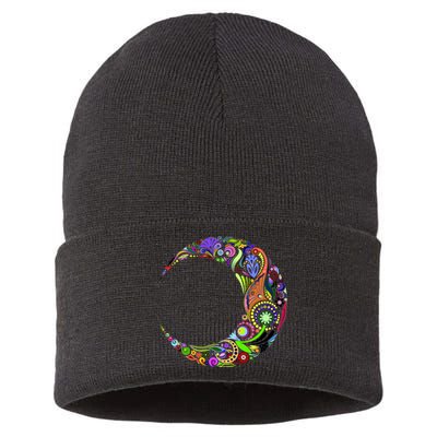 Colorful Demilune Half Moon Sustainable Knit Beanie