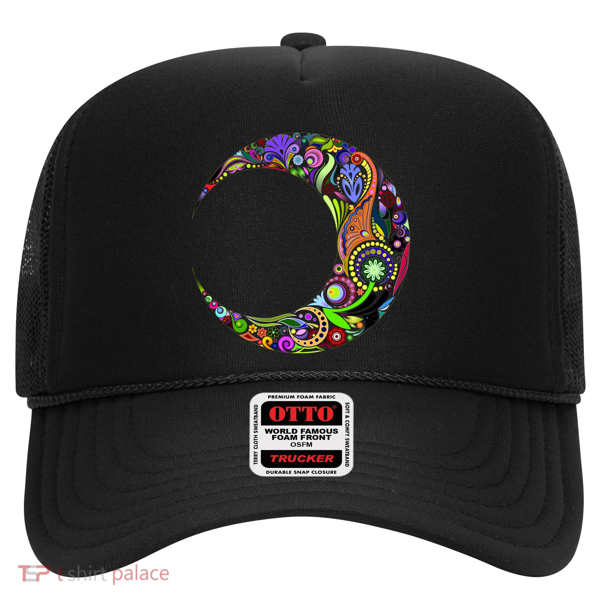 Colorful Demilune Half Moon Trucker Hat