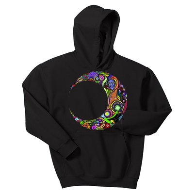 Colorful Demilune Half Moon Kids Hoodie