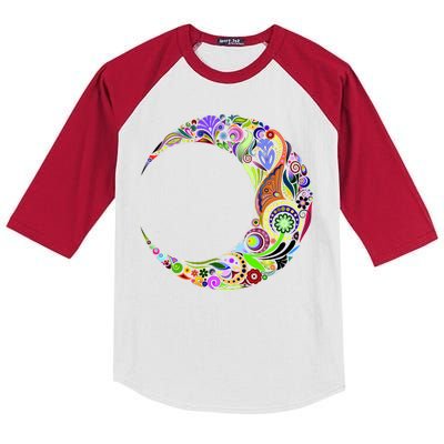 Colorful Demilune Half Moon Kids Colorblock Raglan Jersey