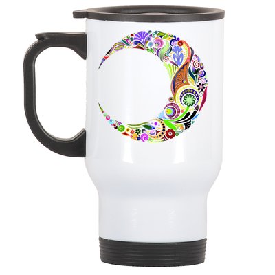 Colorful Demilune Half Moon Stainless Steel Travel Mug