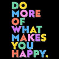 Colorful Do More Of What Makes You Happy 16 in Basic Backpack