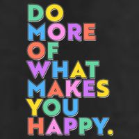 Colorful Do More Of What Makes You Happy Golf Towel
