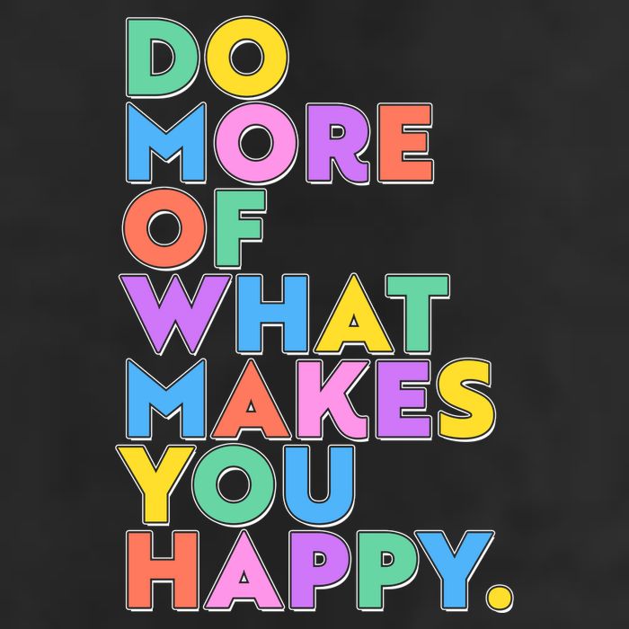 Colorful Do More Of What Makes You Happy Golf Towel