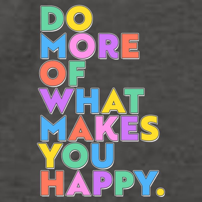 Colorful Do More Of What Makes You Happy Vector Backpack