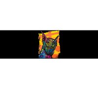 Colorful Doberman Dog Bumper Sticker