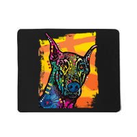 Colorful Doberman Dog Mousepad