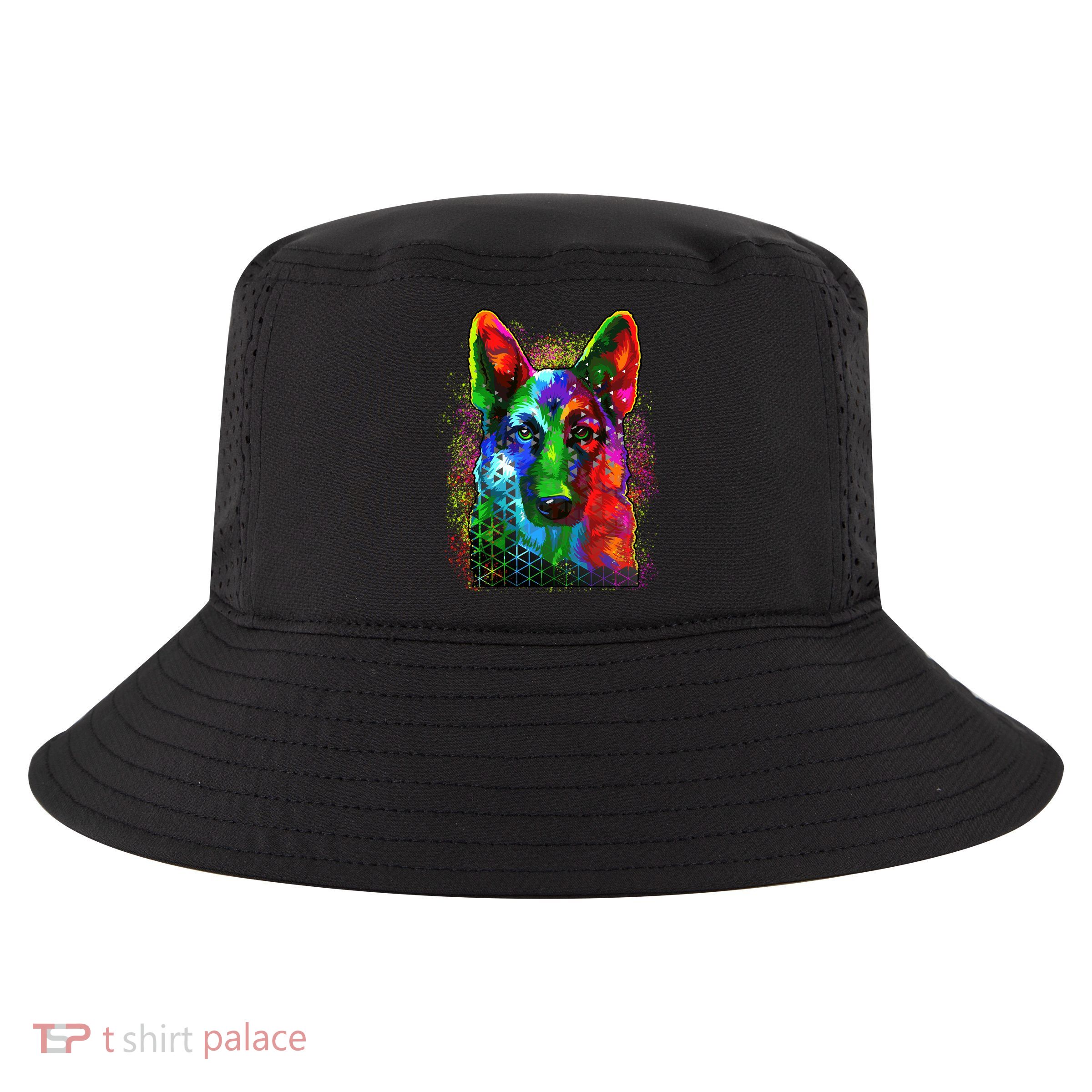 Colorful Dog German Shepard Cool Comfort Performance Bucket Hat
