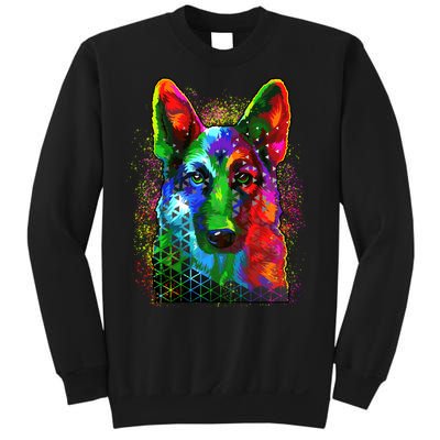 Colorful Dog German Shepard Sweatshirt