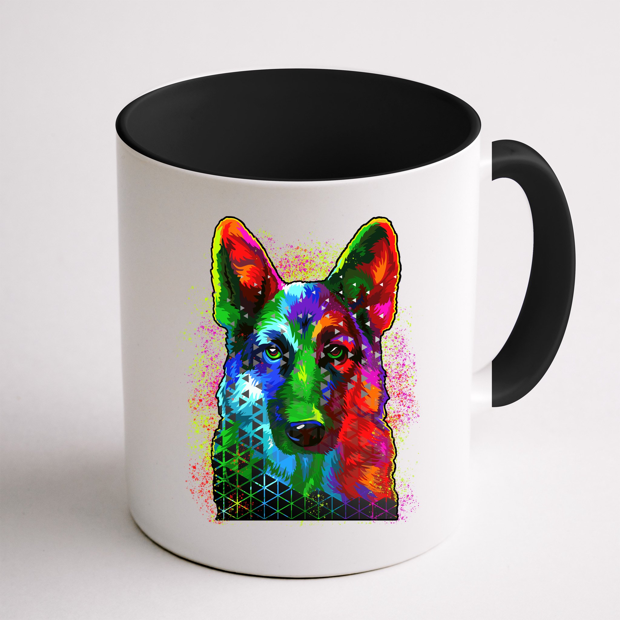 Colorful Dog German Shepard Mug