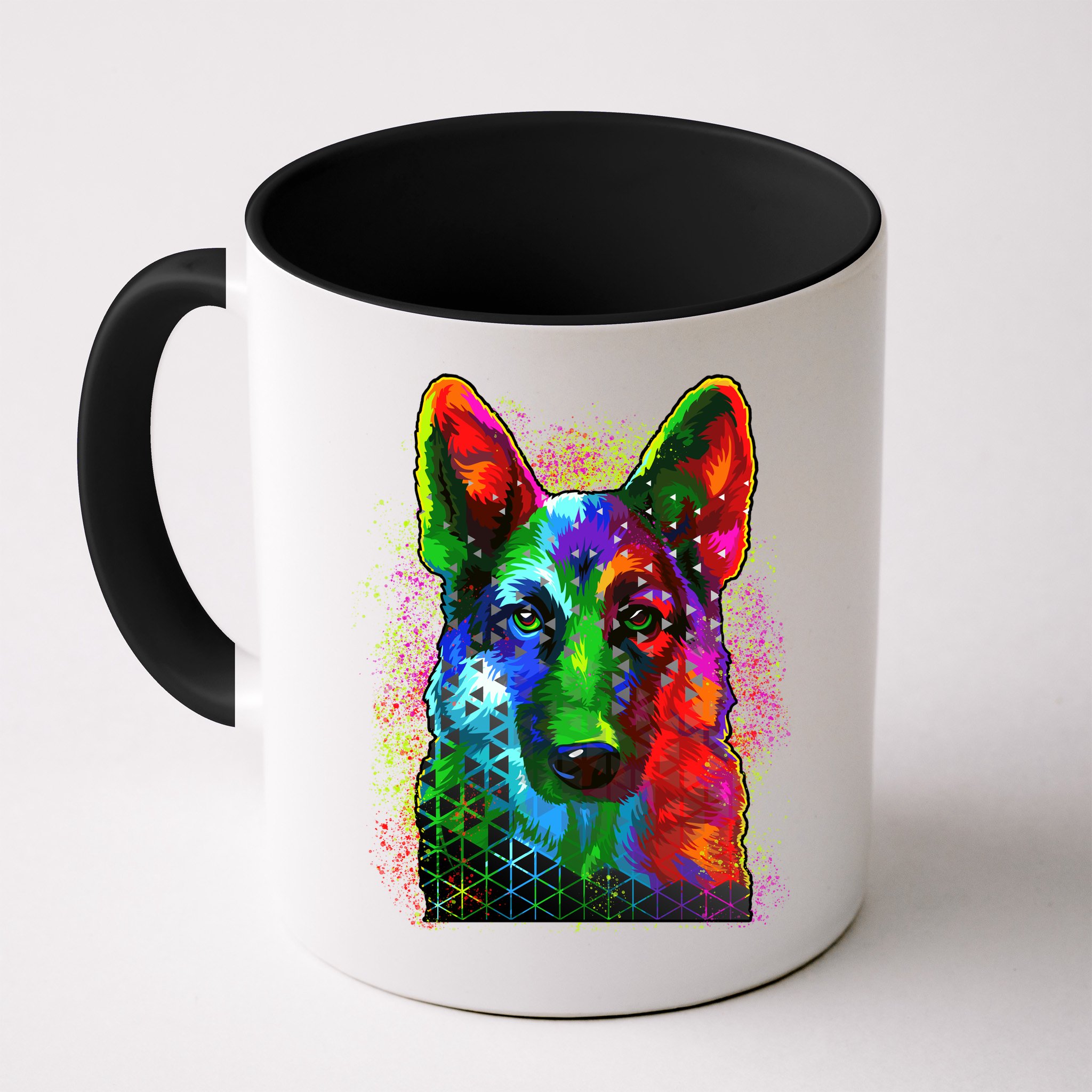 Colorful Dog German Shepard Mug