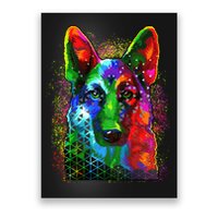 Colorful Dog German Shepard Poster