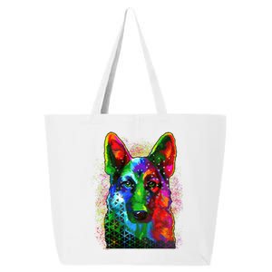 Colorful Dog German Shepard 25L Jumbo Tote