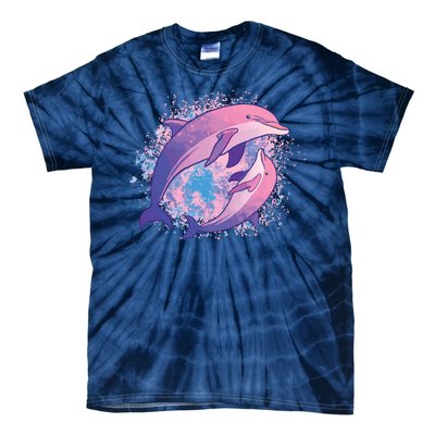 Colorful Dolphin Tie-Dye T-Shirt