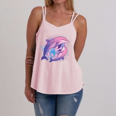 Colorful Dolphin Women's Strappy Tank