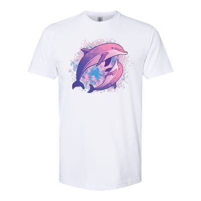 Colorful Dolphin Softstyle® CVC T-Shirt