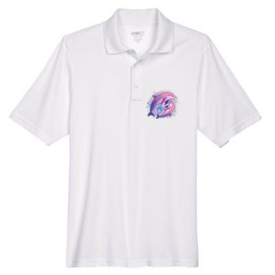 Colorful Dolphin Men's Origin Performance Piqué Polo