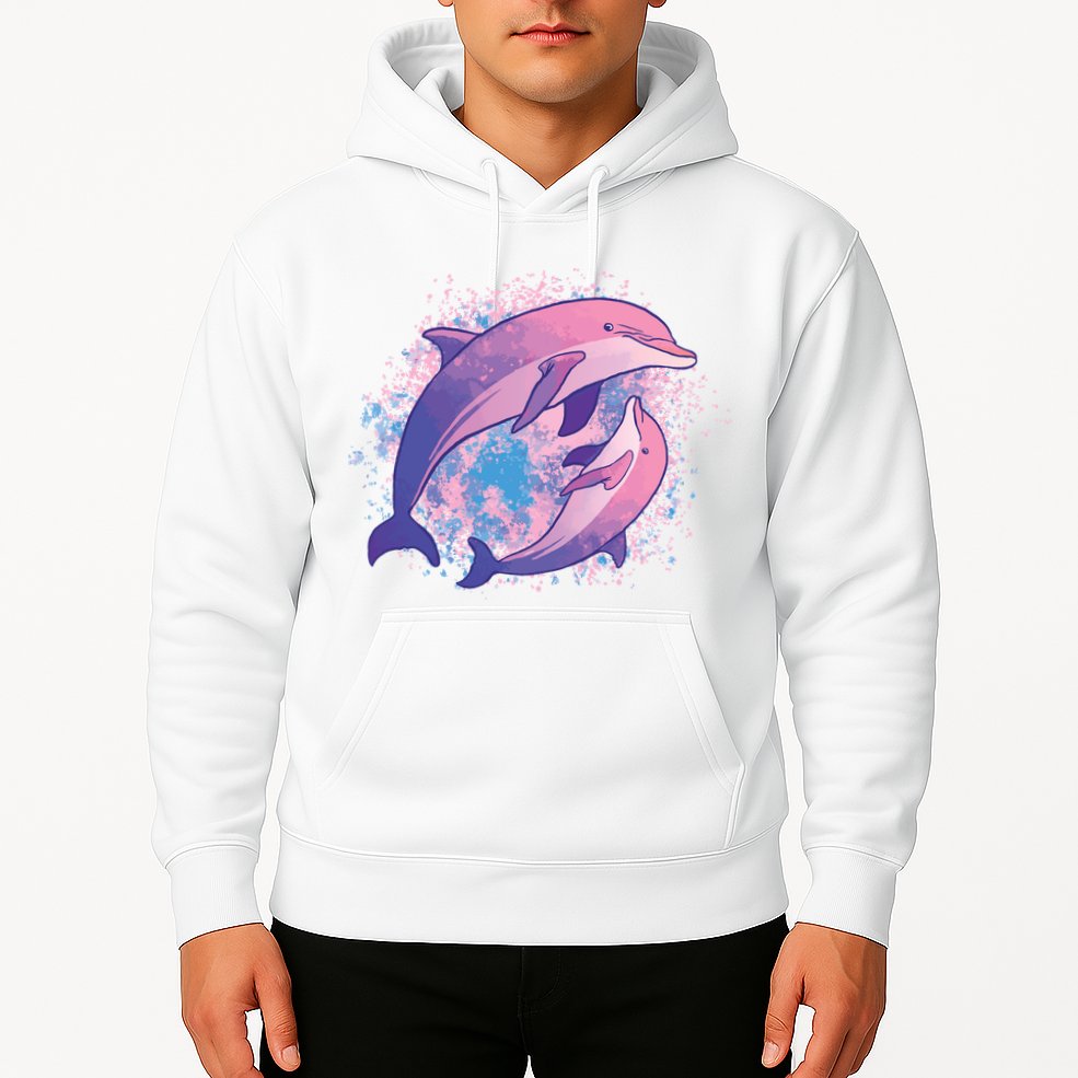 Colorful Dolphin Hoodie