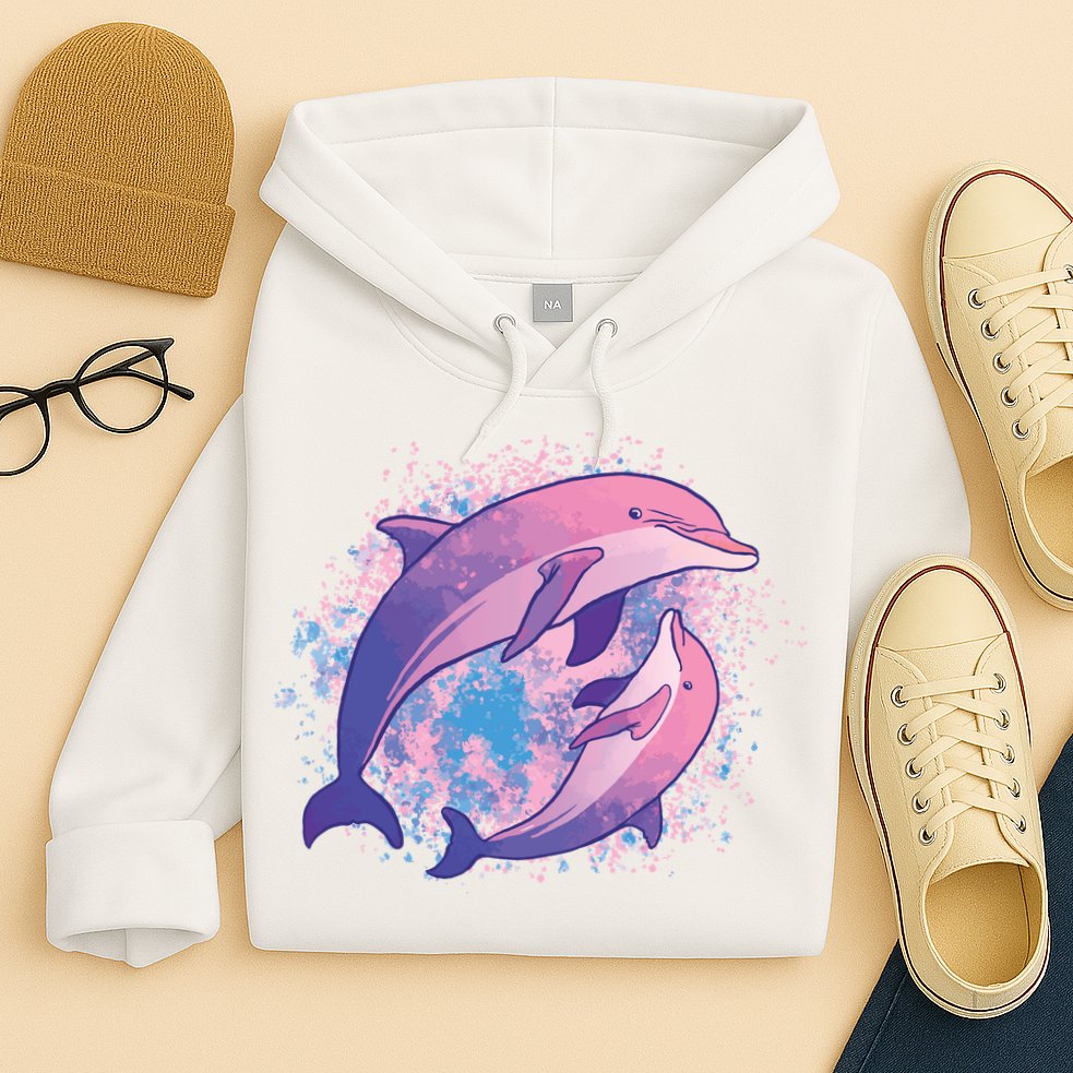 Colorful Dolphin Hoodie