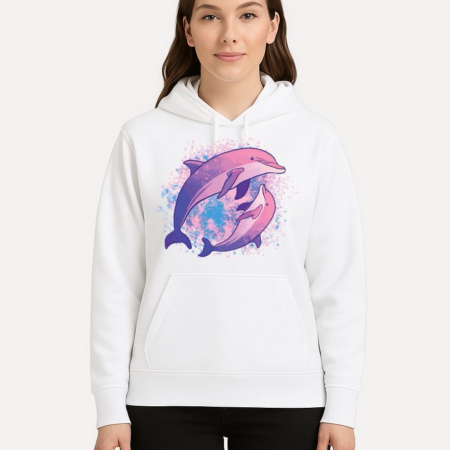 Colorful Dolphin Hoodie