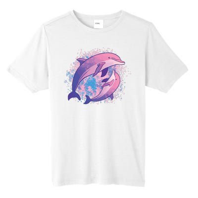 Colorful Dolphin Tall Fusion ChromaSoft Performance T-Shirt