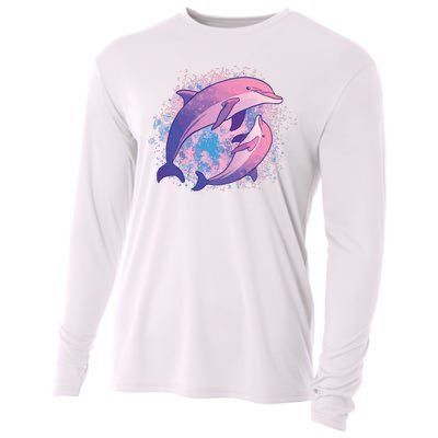 Colorful Dolphin Cooling Performance Long Sleeve Crew