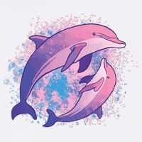 Colorful Dolphin Toddler T-Shirt