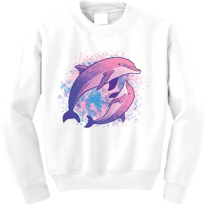 Colorful Dolphin Kids Sweatshirt