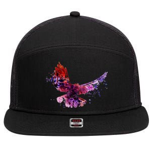 Colorful Dove 7 Panel Mesh Trucker Snapback Hat