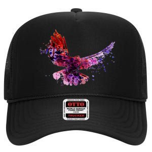 Colorful Dove High Crown Mesh Back Trucker Hat