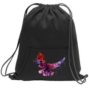 Colorful Dove Sweatshirt Cinch Pack Bag