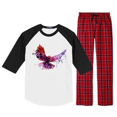 Colorful Dove Raglan Sleeve Pajama Set