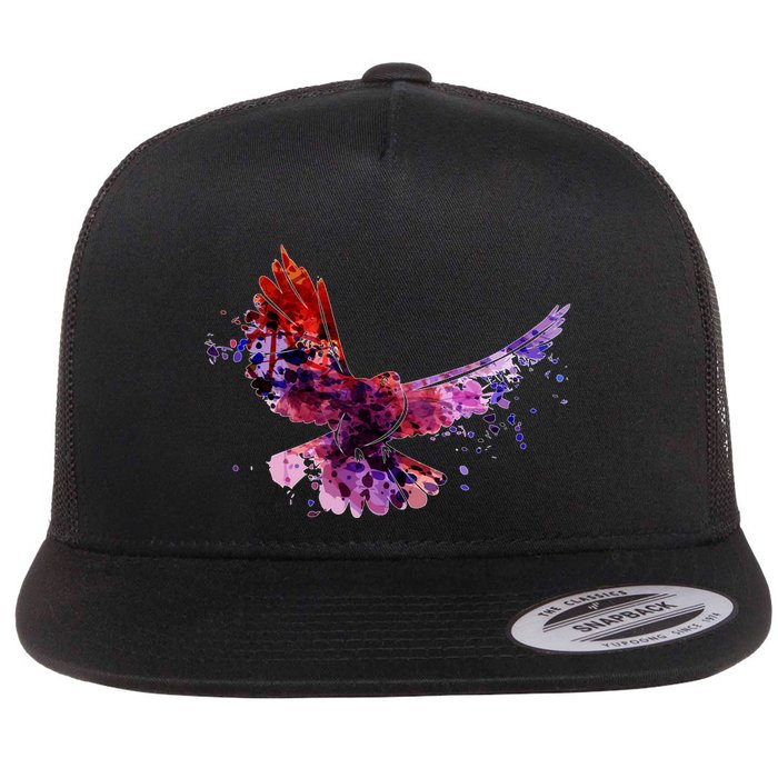 Colorful Dove Flatbill Hat