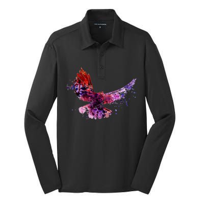 Colorful Dove Silk Touch Performance Long Sleeve Polo