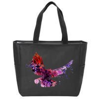 Colorful Dove Zip Tote Bag