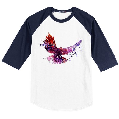 Colorful Dove Baseball Sleeve Shirt