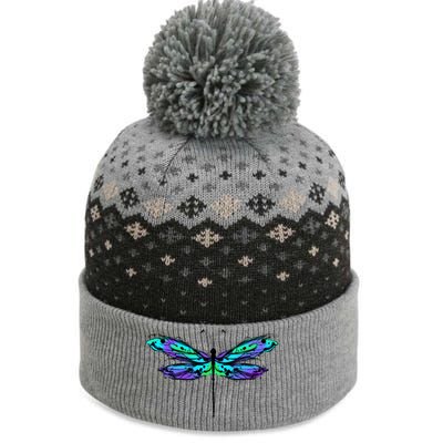 Colorful Dragonfly The Baniff Cuffed Pom Beanie